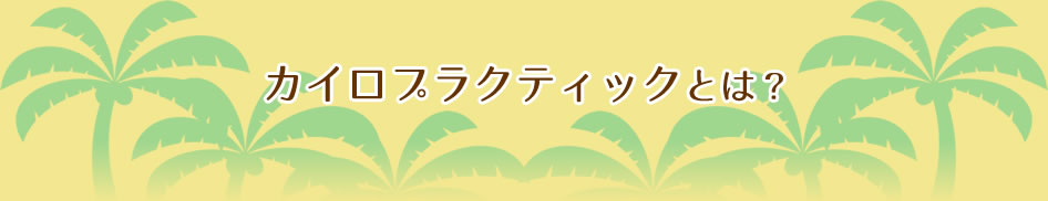 カイロプラクティックとは